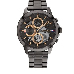 Montre homme Tommy Hilfiger 44 mm réf. 1710479, montre-bracelet Tommy Hilfiger originale – vue de face | Horlova Maroc