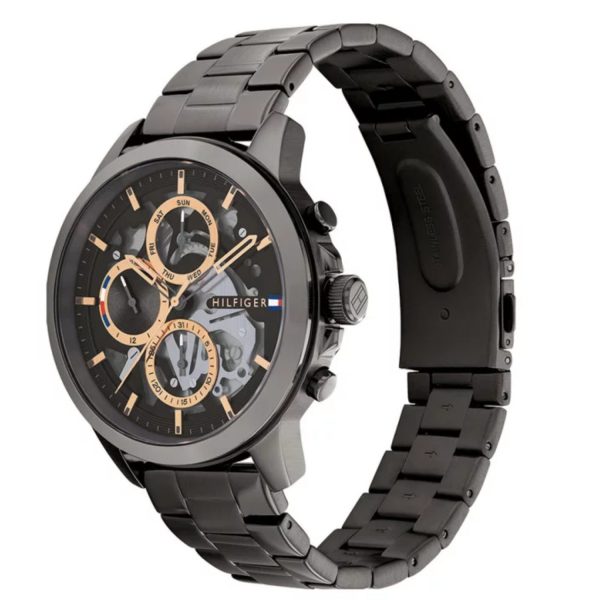 Montre homme Tommy Hilfiger 44 mm réf. 1710479, montre-bracelet Tommy Hilfiger originale – vue de trois-quarts