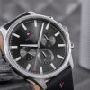 Montre homme Tommy Hilfiger réf. 1710495, mouvement quartz, boîtier 44 mm, cuir, étanche 50 m – quatrième vue