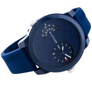 Montre homme Tommy Hilfiger réf. 1791556, mouvement quartz, boîtier 44 mm, silicone, étanche 30 m – deuxième vue