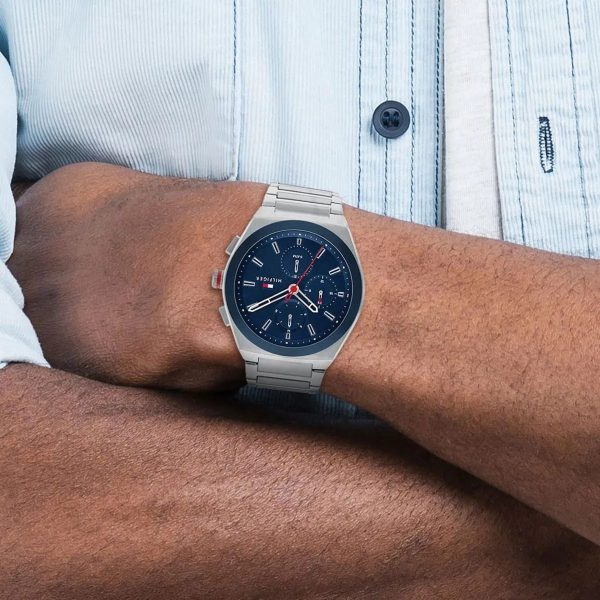 Montre homme Tommy Hilfiger réf. 1791896, mouvement quartz, boîtier 44 mm, acier inoxydable – deuxième vue