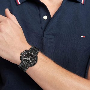 Montre homme Tommy Hilfiger réf. 1792119, mouvement quartz, boîtier 44 mm, acier inoxydable, étanche 50 m – vue principale, Horlova Maroc