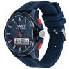 Montre homme Tommy Hilfiger réf. 1791761, chronographe quartz, boîtier 45 mm, acier inoxydable, silicone – vue principale, Horlova Maroc