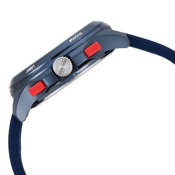 Montre homme Tommy Hilfiger réf. 1791761, chronographe quartz, boîtier 45 mm, acier inoxydable, silicone – troisième vue
