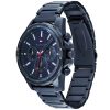 Montre homme Tommy Hilfiger 45 mm réf. 1791789, cadran bleu, bracelet acier – vue rapprochée