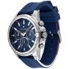 Montre homme Tommy Hilfiger réf. 1791791, mouvement quartz, boîtier 45 mm, silicone, étanche 30 m – quatrième vue
