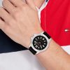 Montre homme Tommy Hilfiger réf. 1710539, mouvement quartz, boîtier 46 mm, silicone, étanche 50 m – vue principale, Horlova Maroc
