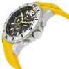 Montre homme Tommy Hilfiger 46 mm réf. 1791144, cadran gris, bracelet silicone – vue de trois-quarts