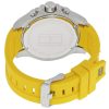 Montre homme Tommy Hilfiger 46 mm réf. 1791144, cadran gris, bracelet silicone – autre angle