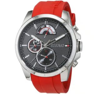 Montre homme Tommy Hilfiger réf. 1791351, chronographe quartz, boîtier 46 mm, acier inoxydable – deuxième vue