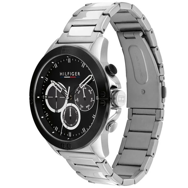 Montre homme Tommy Hilfiger réf. 1791890, mouvement quartz, boîtier 46 mm, acier inoxydable – quatrième vue