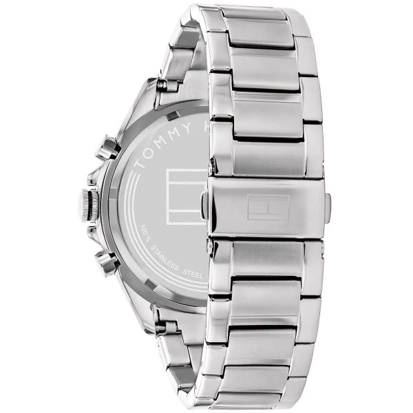 Montre homme Tommy Hilfiger réf. 1791967, chronographe quartz, boîtier 46 mm, acier inoxydable, étanche 50 m – troisième vue