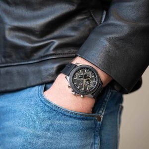 Montre homme Tommy Hilfiger réf. 1792082, mouvement quartz, boîtier 46 mm, silicone, étanche 50 m – vue principale, Horlova Maroc