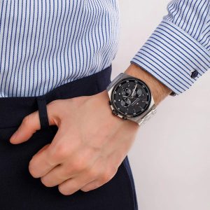 Montre homme Tommy Hilfiger réf. 1792087, mouvement quartz, boîtier 46 mm, acier inoxydable, étanche 50 m – vue principale, Horlova Maroc