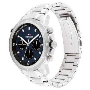 Montre homme Tommy Hilfiger réf. 1792104, chronographe quartz, boîtier 46 mm, acier inoxydable – deuxième vue