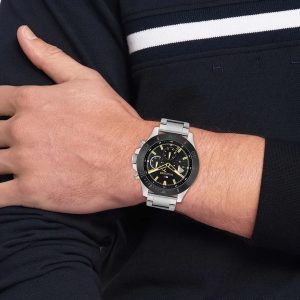 Montre homme Tommy Hilfiger réf. 1792114, mouvement quartz, boîtier 46 mm, acier inoxydable, étanche 50 m – vue principale, Horlova Maroc