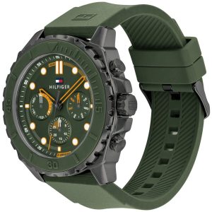 Montre homme Tommy Hilfiger réf. 1710688, mouvement quartz, boîtier 48 mm, silicone – deuxième vue