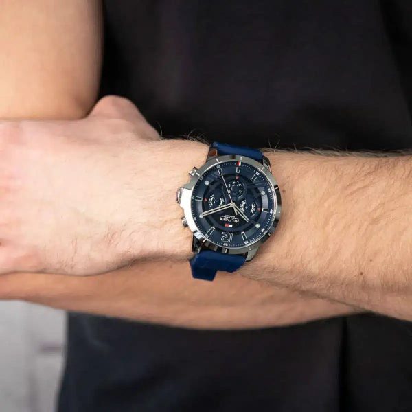 Montre homme Tommy Hilfiger réf. 1710489, mouvement quartz, boîtier 50 mm, silicone, caoutchouc – deuxième vue