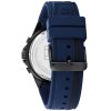 Montre homme Tommy Hilfiger Aiden 44 mm réf. 1791860, cadran bleu, bracelet silicone – autre angle