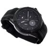 Montre homme Tommy Hilfiger Aiden 44 mm réf. 1791861, cadran noir, bracelet silicone – autre angle