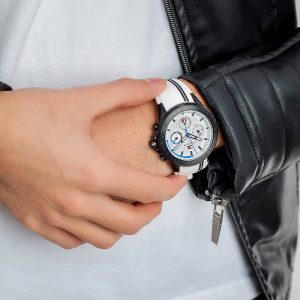 Montre homme Tommy Hilfiger Aiden réf. 1791862, mouvement quartz, boîtier 44 mm, caoutchouc, étanche 50 m – vue principale, Horlova Maroc