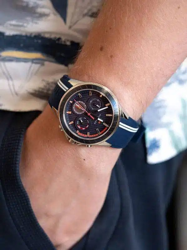 Montre homme Tommy Hilfiger Aiden réf. 1791859, chronographe quartz, boîtier 45 mm – vue principale, Horlova Maroc