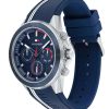Montre homme Tommy Hilfiger Aiden réf. 1791859, chronographe quartz, boîtier 45 mm, acier inoxydable, silicone – troisième vue