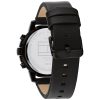 Montre homme Tommy Hilfiger Aiden 46 mm réf. 1792110, cadran noir, bracelet cuir – autre angle