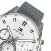Montre homme Tommy Hilfiger Baker réf. 1791972, chronographe quartz, acier inoxydable, silicone – vue principale, Horlova Maroc