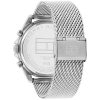 Montre homme Tommy Hilfiger Baker 44 mm réf. 1710646, cadran gris, bracelet acier – vue de trois-quarts