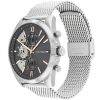 Montre homme Tommy Hilfiger Baker 44 mm réf. 1710646, cadran gris, bracelet acier – autre angle