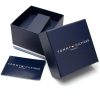 Montre homme Tommy Hilfiger Baker 44 mm réf. 1710648, cadran bleu, bracelet acier – vue rapprochée