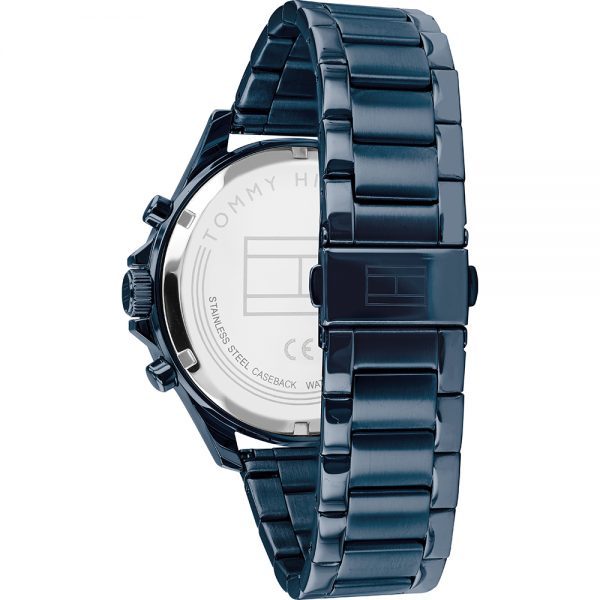 Montre homme Tommy Hilfiger Bank réf. 1791720, chronographe quartz, boîtier 46 mm, acier inoxydable – deuxième vue