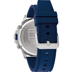 Montre homme Tommy Hilfiger Blaze réf. 1792027, mouvement quartz, boîtier 46 mm, silicone, étanche 50 m – vue principale, Horlova Maroc
