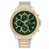 Montre homme Tommy Hilfiger Clark 46 mm réf. 1792079, cadran vert, mouvement quartz – vue de face | Horlova Maroc