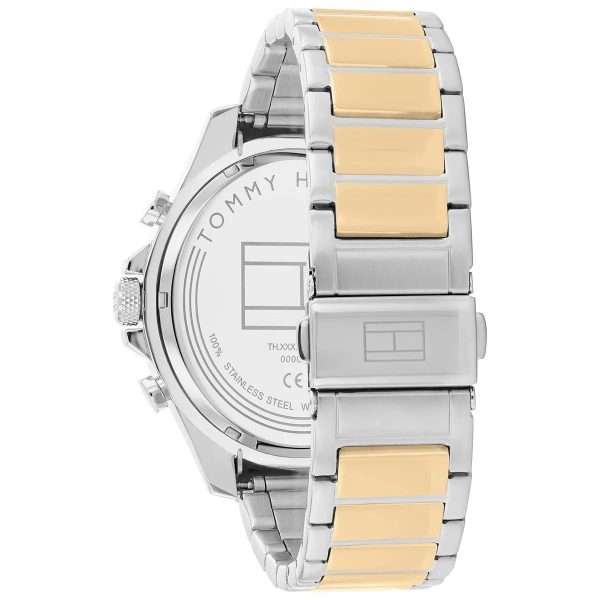 Montre homme Tommy Hilfiger Clark 46 mm réf. 1792079, cadran vert, mouvement quartz – autre angle