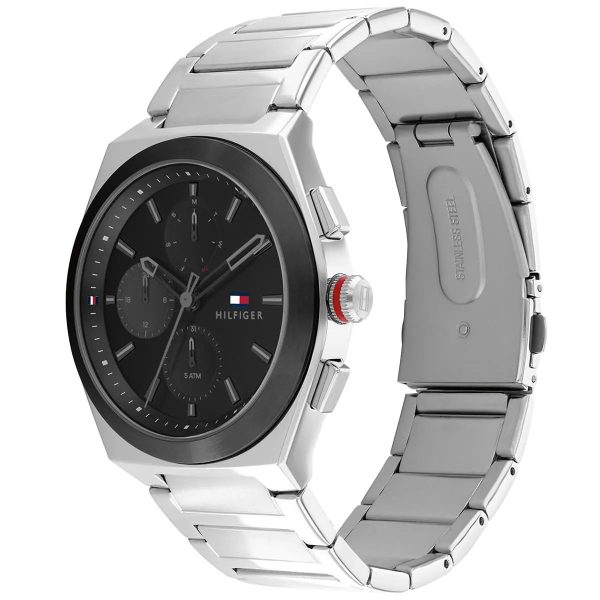 Montre homme Tommy Hilfiger Connor réf. 1791897, mouvement quartz, boîtier 44 mm, acier inoxydable, étanche 50 m – quatrième vue