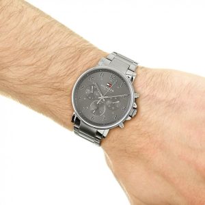 Montre homme Tommy Hilfiger Daniel réf. 1710382, mouvement quartz, boîtier 44 mm, acier inoxydable – vue principale, Horlova Maroc