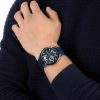 Montre homme Tommy Hilfiger Decker réf. 1791350, mouvement quartz, boîtier 46 mm, silicone, étanche 50 m – vue principale, Horlova Maroc