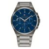 Montre homme Tommy Hilfiger Dexter 46 mm réf. 1792089, cadran bleu, mouvement quartz – vue de face | Horlova Maroc