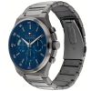 Montre homme Tommy Hilfiger Dexter 46 mm réf. 1792089, cadran bleu, mouvement quartz – vue de trois-quarts