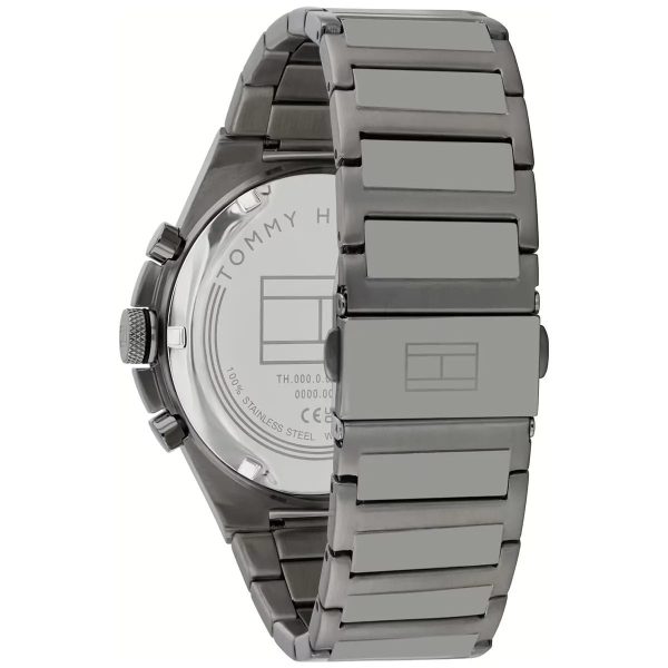 Montre homme Tommy Hilfiger Dexter 46 mm réf. 1792089, cadran bleu, mouvement quartz – autre angle