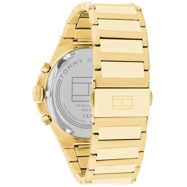 Montre homme Tommy Hilfiger Dexter 46 mm réf. 1792090, cadran marron, mouvement quartz – autre angle