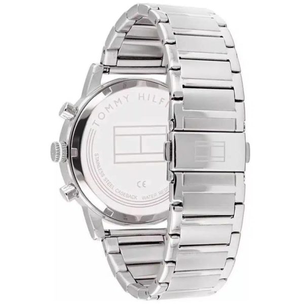 Montre homme Tommy Hilfiger Evan réf. 1710409, mouvement quartz, boîtier 44 mm, acier inoxydable – troisième vue