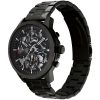 Montre homme Tommy Hilfiger Henry 44 mm réf. 1710478, cadran noir, bracelet acier – autre angle