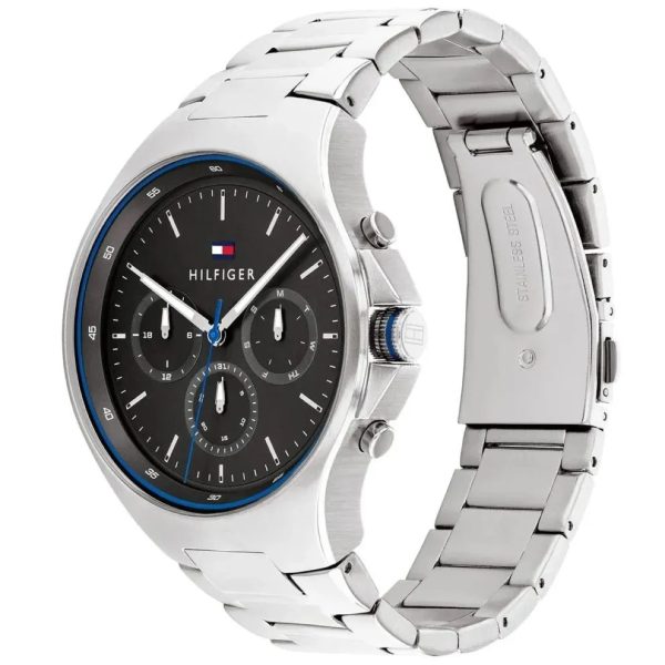 Montre homme Tommy Hilfiger Justin réf. 1792054, mouvement quartz, boîtier 44 mm, acier inoxydable, verre minéral – quatrième vue