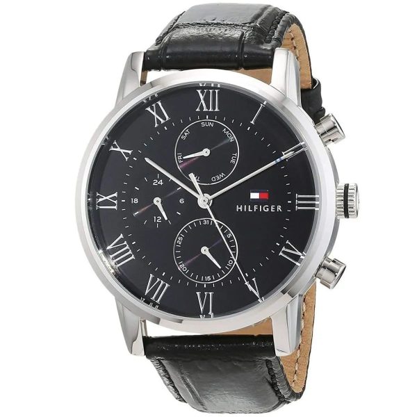 Montre homme Tommy Hilfiger Ken réf. 1791401, mouvement quartz, boîtier 46 mm, silicone – troisième vue