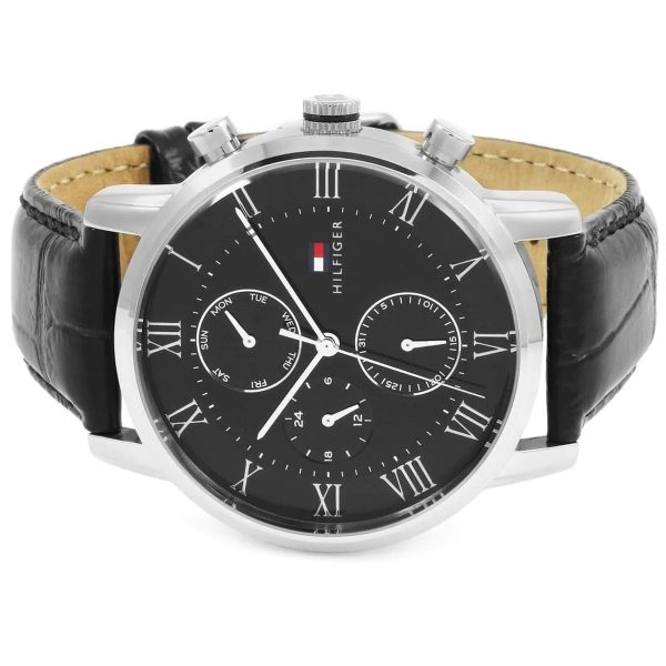 Montre homme Tommy Hilfiger Ken réf. 1791401, mouvement quartz, boîtier 46 mm, silicone – quatrième vue