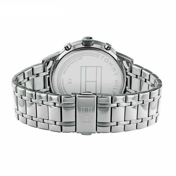 Montre homme Tommy Hilfiger Kyle Double Temps réf. 1791632, mouvement quartz, boîtier 44 mm, acier inoxydable – quatrième vue