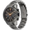 Montre homme Tommy Hilfiger Lars 46 mm réf. 1792061, cadran noir, bracelet acier – autre angle